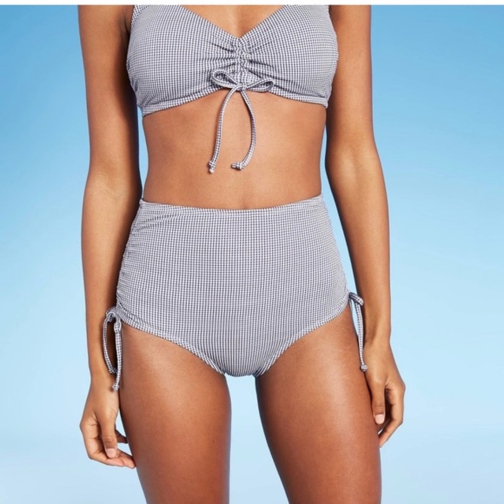 Kona Sol checkered bikini top